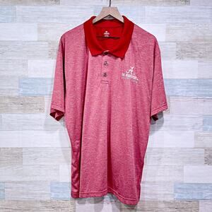 Alabama Crimson Tide Performance Golf Polo Red Knights Apparel Mens XXL 2XL